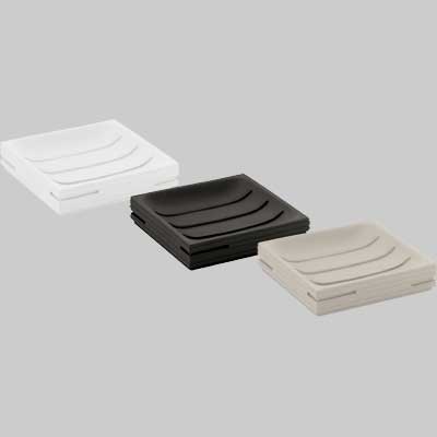 PORTASAPONE QUADROTTO NERO -  - GEDY