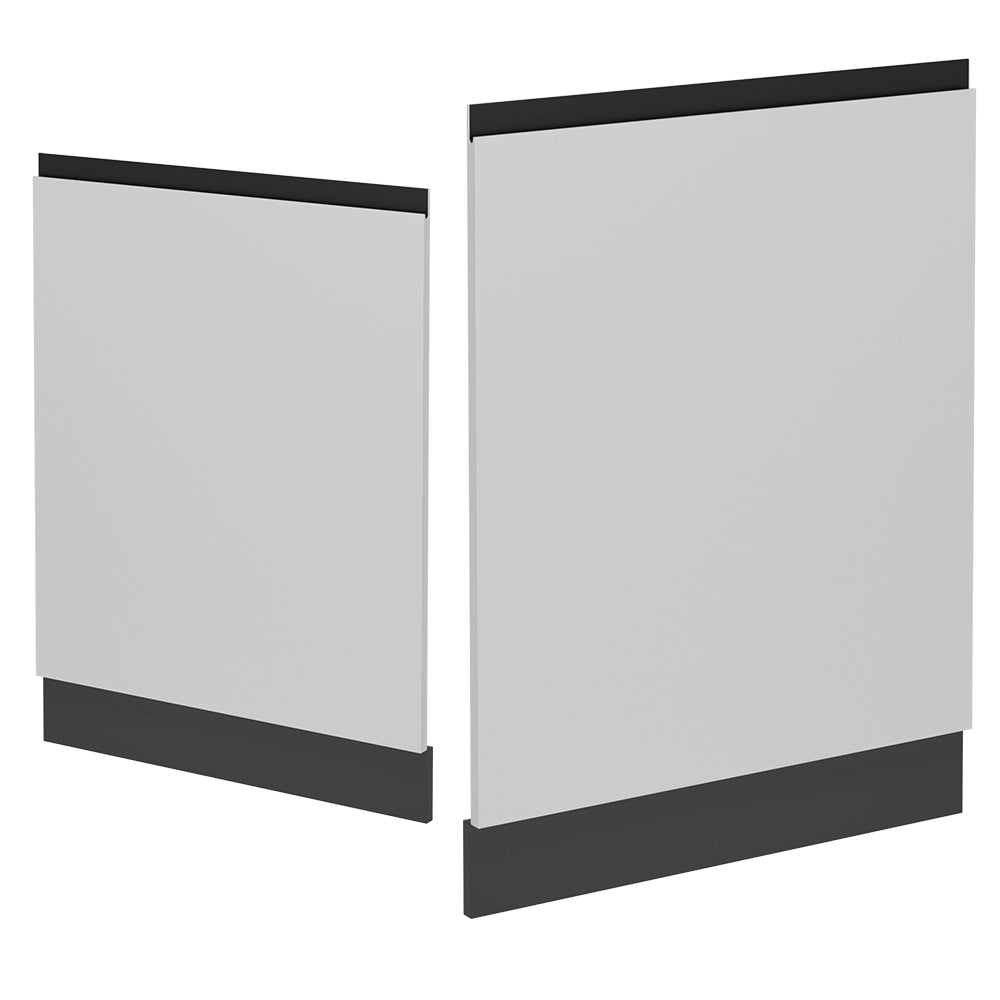 Pannello frontale della lavastoviglie R-Line Bianco/Antracite 60 cm J-Shape, PL Rovere Vicco