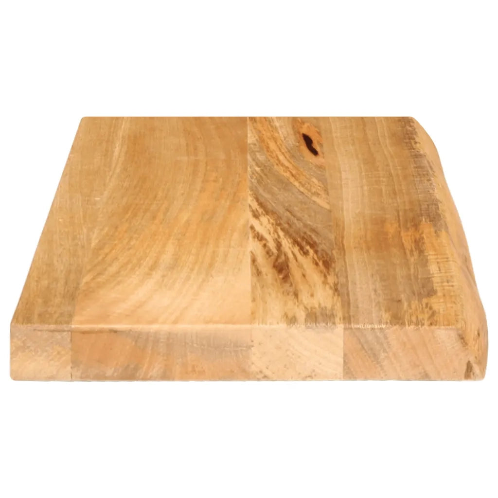Piano Tavolo Bordi Vivi 40x20x2,5 cm in Legno Massello di Mango