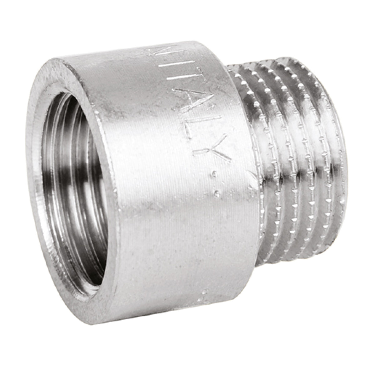 RACCORDO DIRITTO MASCHIO/FEMMINA IN OTTONE CROMATO SERIE 1500 - 3/4X40 MM  - ATA