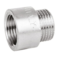 RACCORDO DIRITTO MASCHIO/FEMMINA IN OTTONE CROMATO SERIE 1500 - 3/4X40 MM  - ATA