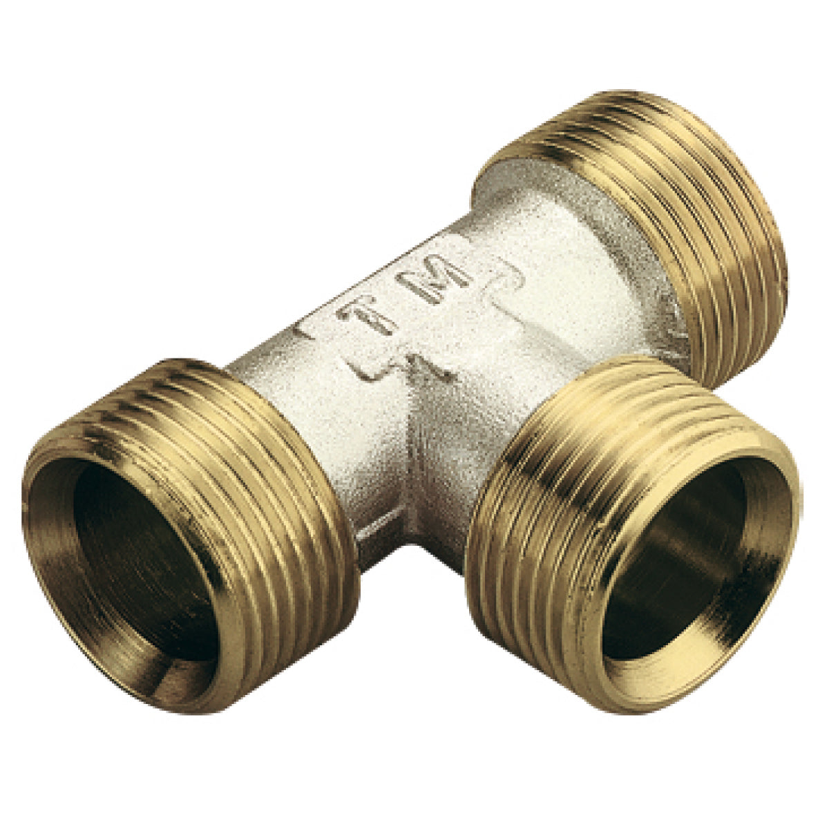 RACCORDO A T INTERMEDIO IN OTTONE GIALLO MODELLO WATERBLOCK-GN - 3/4  - TIM