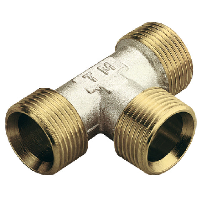 RACCORDO A T INTERMEDIO IN OTTONE GIALLO MODELLO WATERBLOCK-GN - 3/4  - TIM