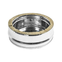 TAPPO CONDENSA DOPPIA PARETE ACCIAIO INOX AISI 316 PARTE INTERNA AISI 304 PARTE ESTERNA - ø250 INTERNO - ø300 ESTERNO - SP. 0,5 MM  - EUF