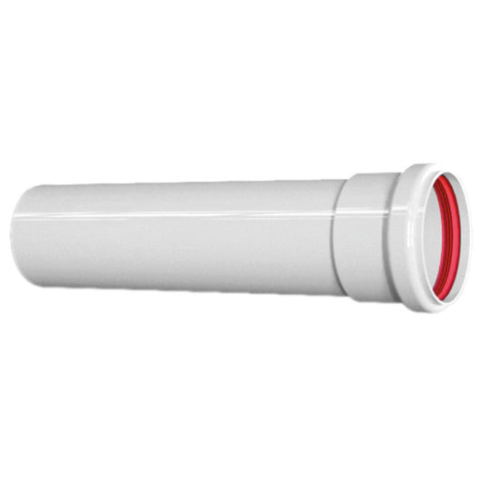 TUBO MONOPARETE IN ALLUMINO ESTRUSO BIANCO - MT 1 ø80  - PCC