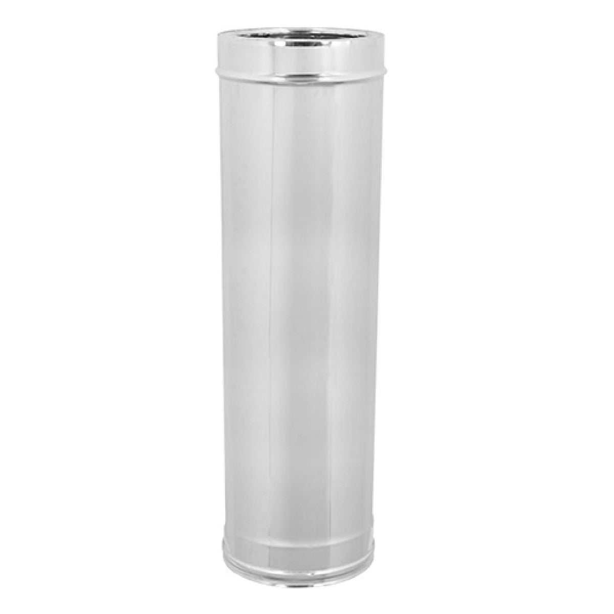 CANNA FUMARIA DOPPIA PARETE ACCIAIO INOX AISI 316 PARTE INTERNA AISI 304 PARTE ESTERNA MM 1000 - ø80 INTERNO - ø130 ESTERNO - SP. 0,5 MM  - EUF