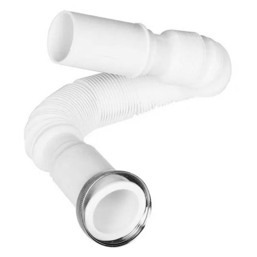 SIFONE SCARICO IN POLIPROPILENE PP FLESSIBILE ED ESTENSIBILE PER LAVABO/BIDET E CUCINA - 11/4x40  - MAY