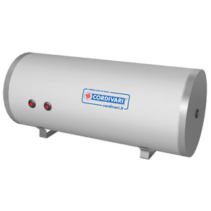 BOLLITORE ORIZZONTALE CON SCAMBIATORE A INTERCAPEDINE PER ACQUA CALDA SANITARIA MODELLO INTERKA WB - LT 80  - COR