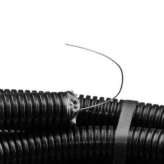 TUBO CORRUGATO CON TIRAFILO - ø32  25 MT