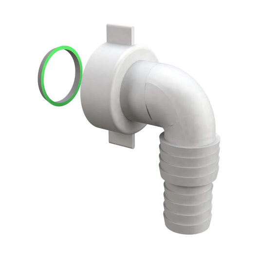 PORTAGOMMA ATTACCO CURVO IN POLIPROPILENE PP - ATTACCO FILETTATO 1  - BON