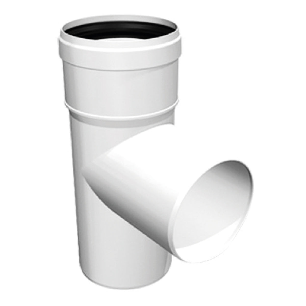 RACCORDO A T 93  ° MONOPARETE RIGIDO IN PPS PER CALDAIA A CONDENSAZIONE -  EE ?80  - OLI