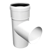 RACCORDO A T 93  ° MONOPARETE RIGIDO IN PPS PER CALDAIA A CONDENSAZIONE -  EE ?80  - OLI