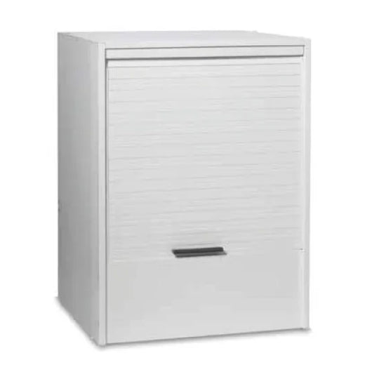 MOBILE COPRILAVATRICE IN PVC BIANCO CON SERRANDINA ORIZZONTALE - L= 670 MM  P= 595 MM  H= 914 MM  - GRA