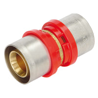 RACCORDO DIRITTO INTERMEDIO A PRESSARE PER TUBO MULTISTRATO MODELLO COBRAPRESS - Ø40X3,5  - TIM