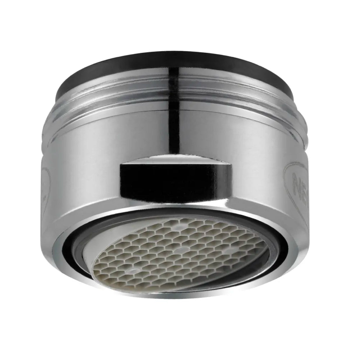 AERATORE MASCHIO IN OTTONE CROMATO PER RUBINETTO MISCELATORE MODELLO SSR CON SNODO INTERNO - MM 24X1 -  PORTATA 13,5 - 15,0 L/MIN  - NEO