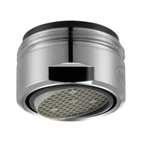 AERATORE MASCHIO IN OTTONE CROMATO PER RUBINETTO MISCELATORE MODELLO SSR CON SNODO INTERNO - MM 24X1 -  PORTATA 13,5 - 15,0 L/MIN  - NEO