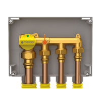 COLLETTORE GAS MONO-INTERCETTAZIONE TRE VIE A UNA MANOPOLA MODELLO K2.4 - 3/4  - TEC