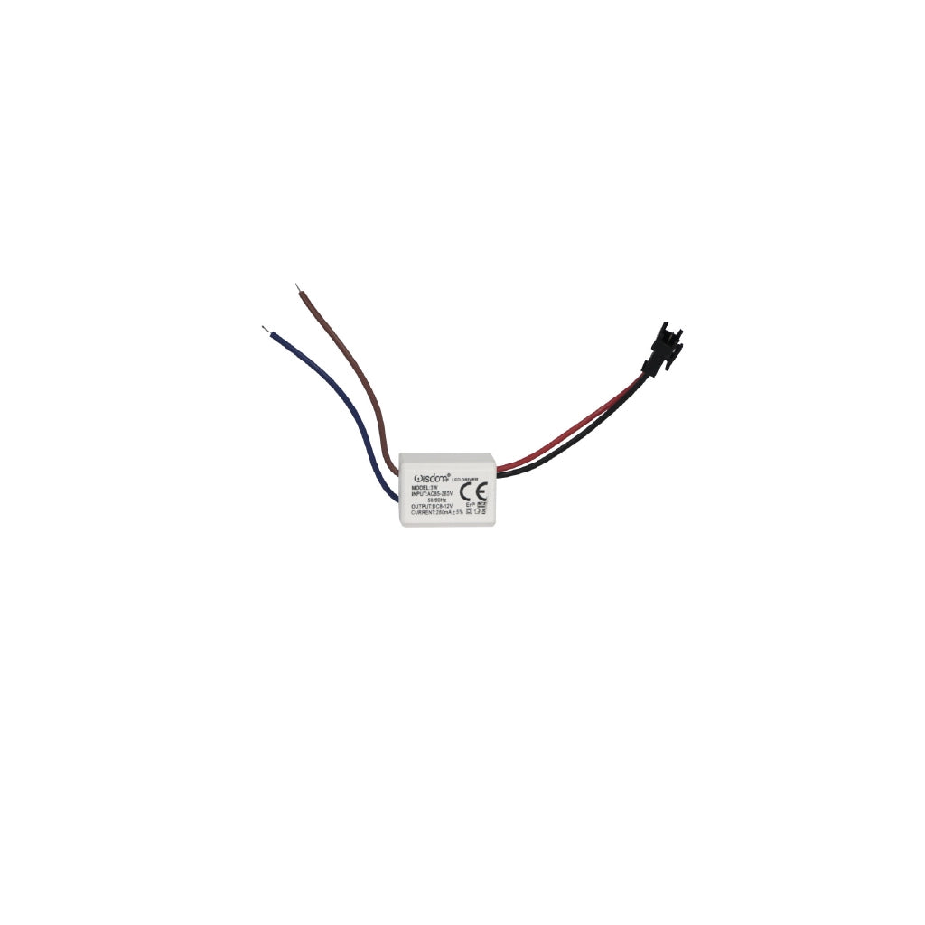 Punto luce led da incasso 1w tondo luce rossa