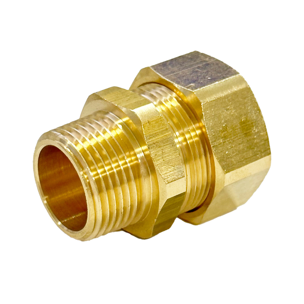 RACCORDO AUTOCARTELLANTE IN OTTONE FILETTATO MASCHIO - DN 20 X 3/4  - ZEL