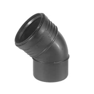 CURVA 45  ° AD INNESTO PP CON GUARNIZIONE SERIE SITECH+ INSONORIZZATA -  EE ¸110  - WAV