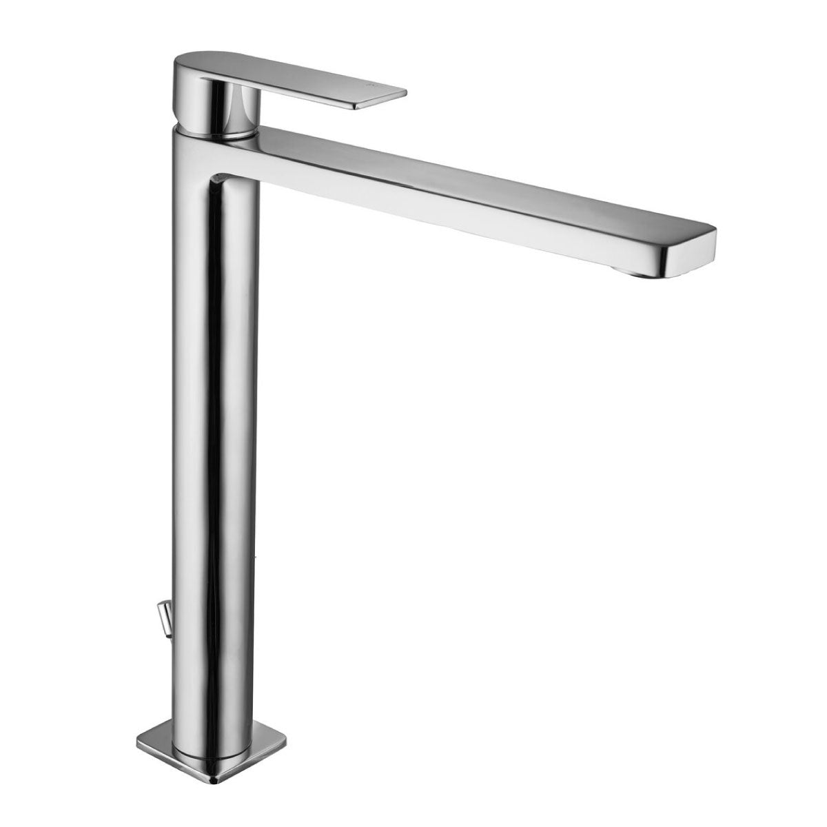 RUBINETTO MISCELATORE MONOCOMANDO CROMATO PROLUNGATO PER LAVABO SERIE TANGO - SENZA PILETTA  - PAF