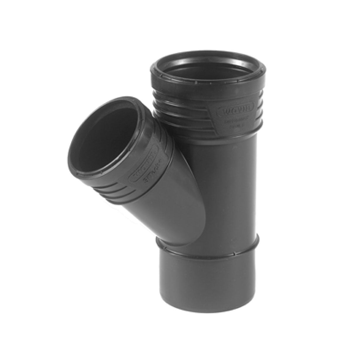 BRAGA 45  ° AD INNESTO IN PP CON GUARNIZIONE SERIE SITECH+ INSONORIZZATA -  EE ¸110  - WAV