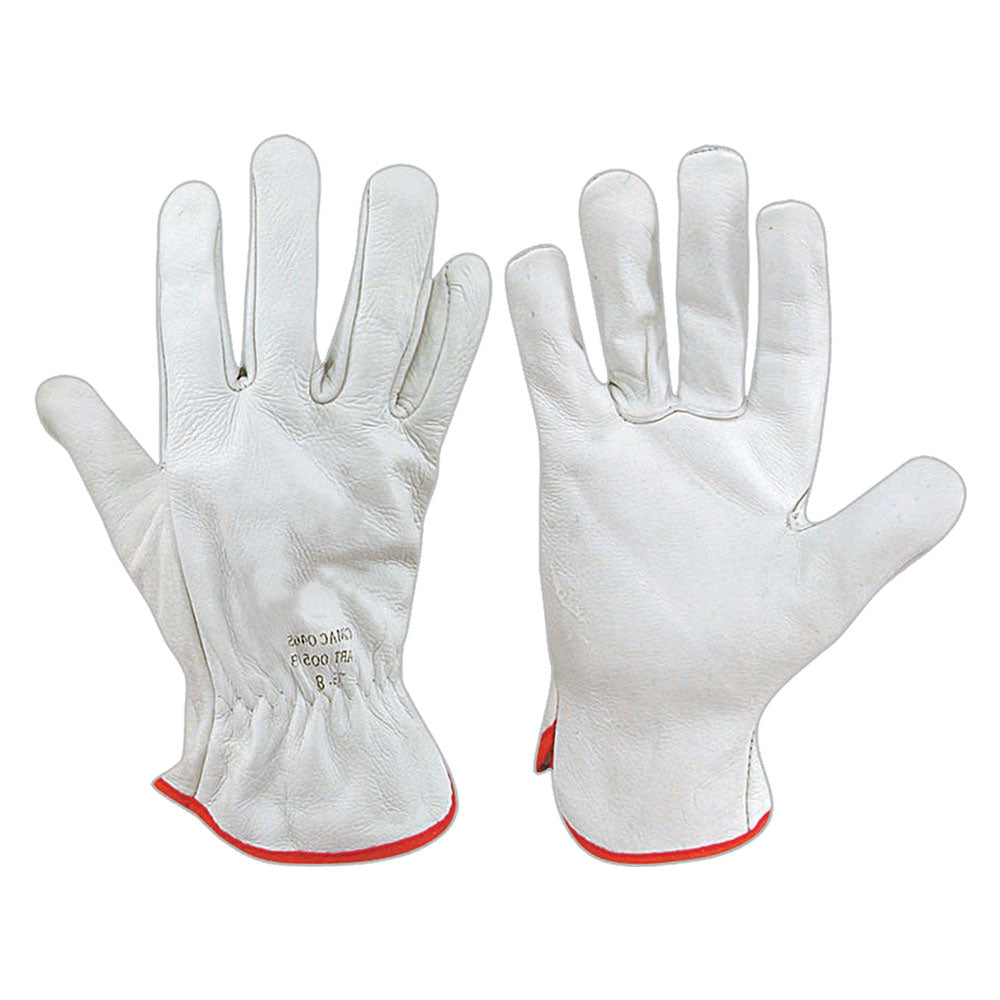 GUANTI PELLE FIORE DI BOVINO Tg. 9- 12 coppia  - Senza Marca