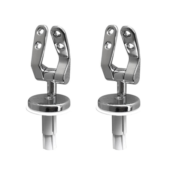 COPPIA CERNIERE PER COPRIWATER IN OTTONE CROMATO - 58 MM- INTER.15 MM  - HID