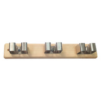 BARRA APPENDISCOPA SUPPORTO LEGNO 3 posti  - Senza Marca