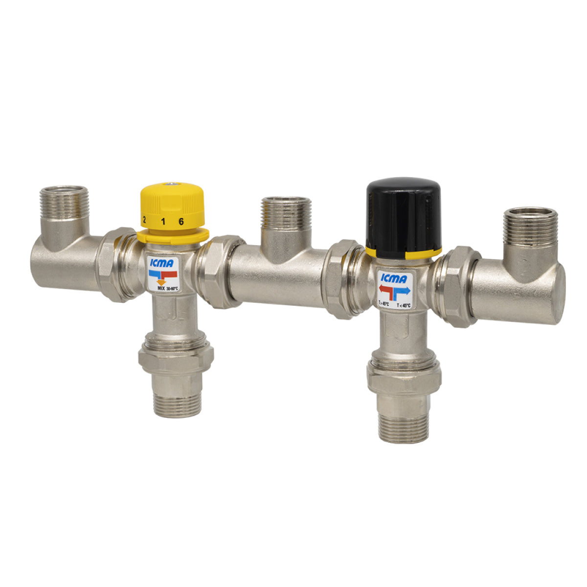 KIT PER INTEGRAZIONE SOLARE TERMICO - 3/4 F - TARATURA DEVIATORE 45  °C  - ICM