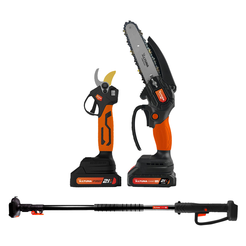 KIT POTATORE CON FORBICI A BATTERIA 'AFKIT' set 2 pezzi  - ALTUNA