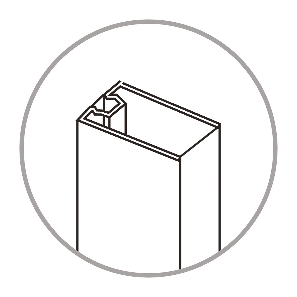 PROFILO PER BOX DOCCIA CROMATO MODELLO TINA A MARCHIO MOBO - 08 - PROFILO 60/70  - MOB