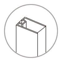 PROFILO PER BOX DOCCIA CROMATO MODELLO TINA A MARCHIO MOBO - 08 - PROFILO 60/70  - MOB