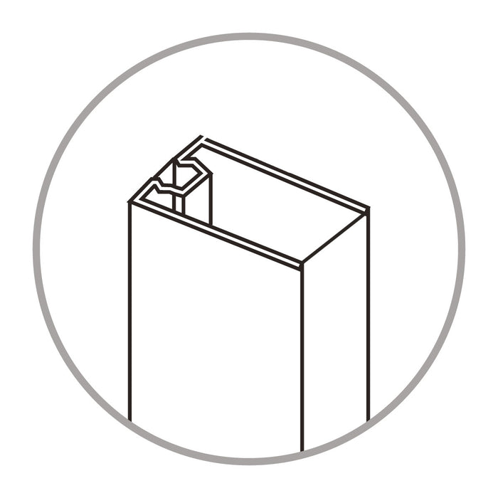 PROFILO PER BOX DOCCIA CROMATO MODELLO TINA A MARCHIO MOBO - 08 - PROFILO 60/70  - MOB