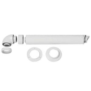 SCARICO FUMI CON TUBO E CURVA COASSIALE PER CALDAIA A CONDENSAZIONE - ø60/100  - HER