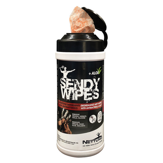 SALVIETTE UMIDIFICATE 'SENDY WIPES' 80 salviette - cm 19,5 x 26  - NETTUNO