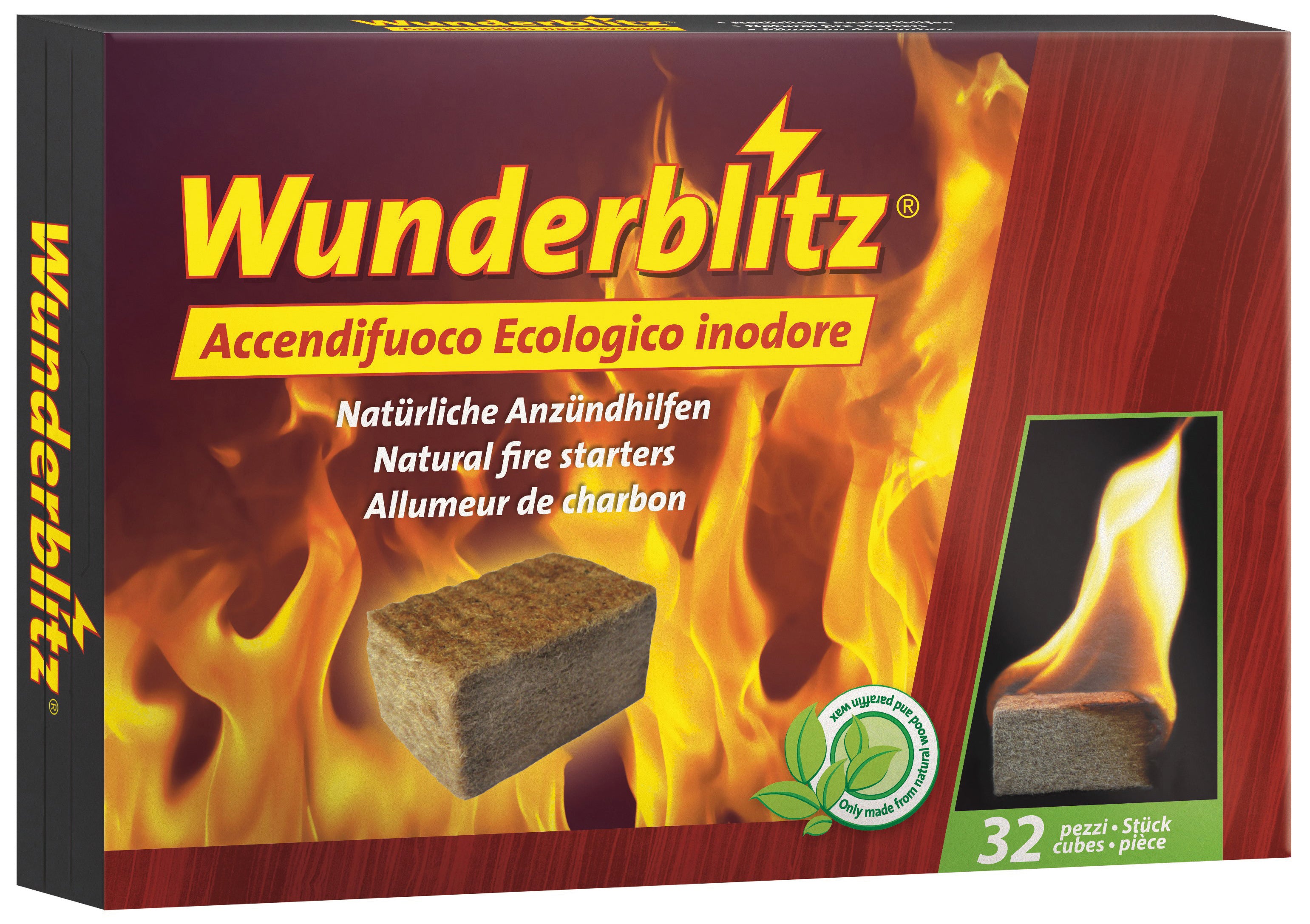 ACCENDIFUOCO ECOLOGICO  32 cubetti 24.00 pz