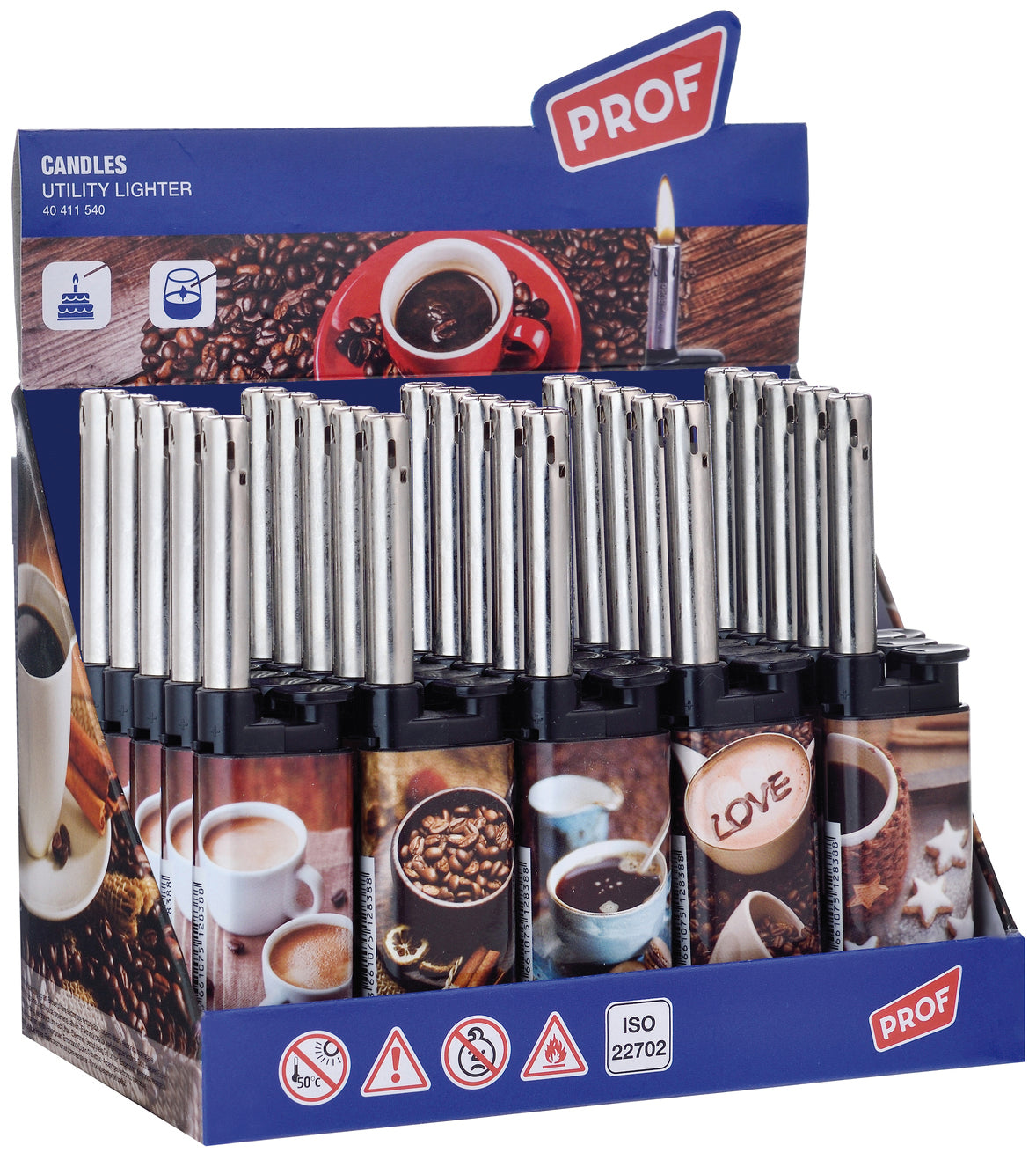 ACCENDIGAS COFFEE  Fantasie assortite 25.00 pz