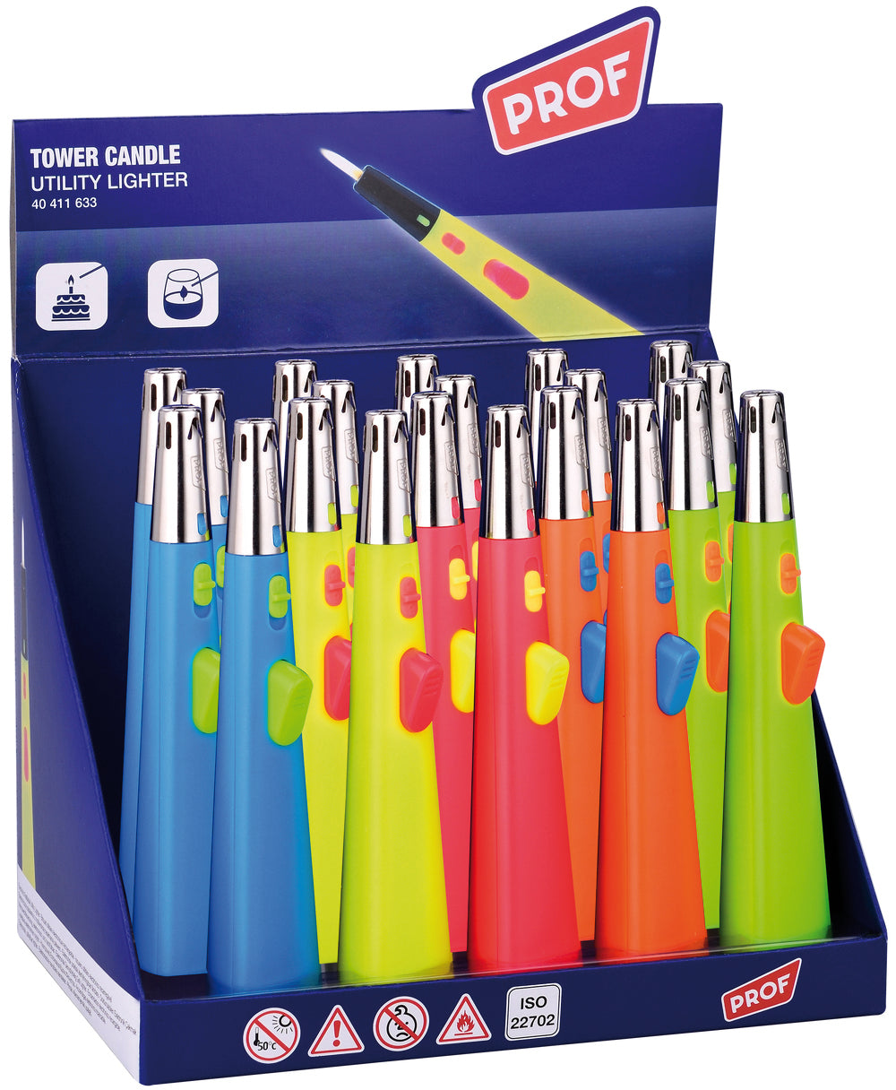 ACCENDIGAS TOWER  col. Assortiti 20.00 pz