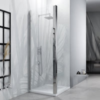 LATO FISSO PER PORTA SALOON IN VETRO TEMPERATO TRASPARENTE 6MM MODELLO NEWTON H.195 - EST. CM 67/69  VETRO TRASPARENTE  - MOB