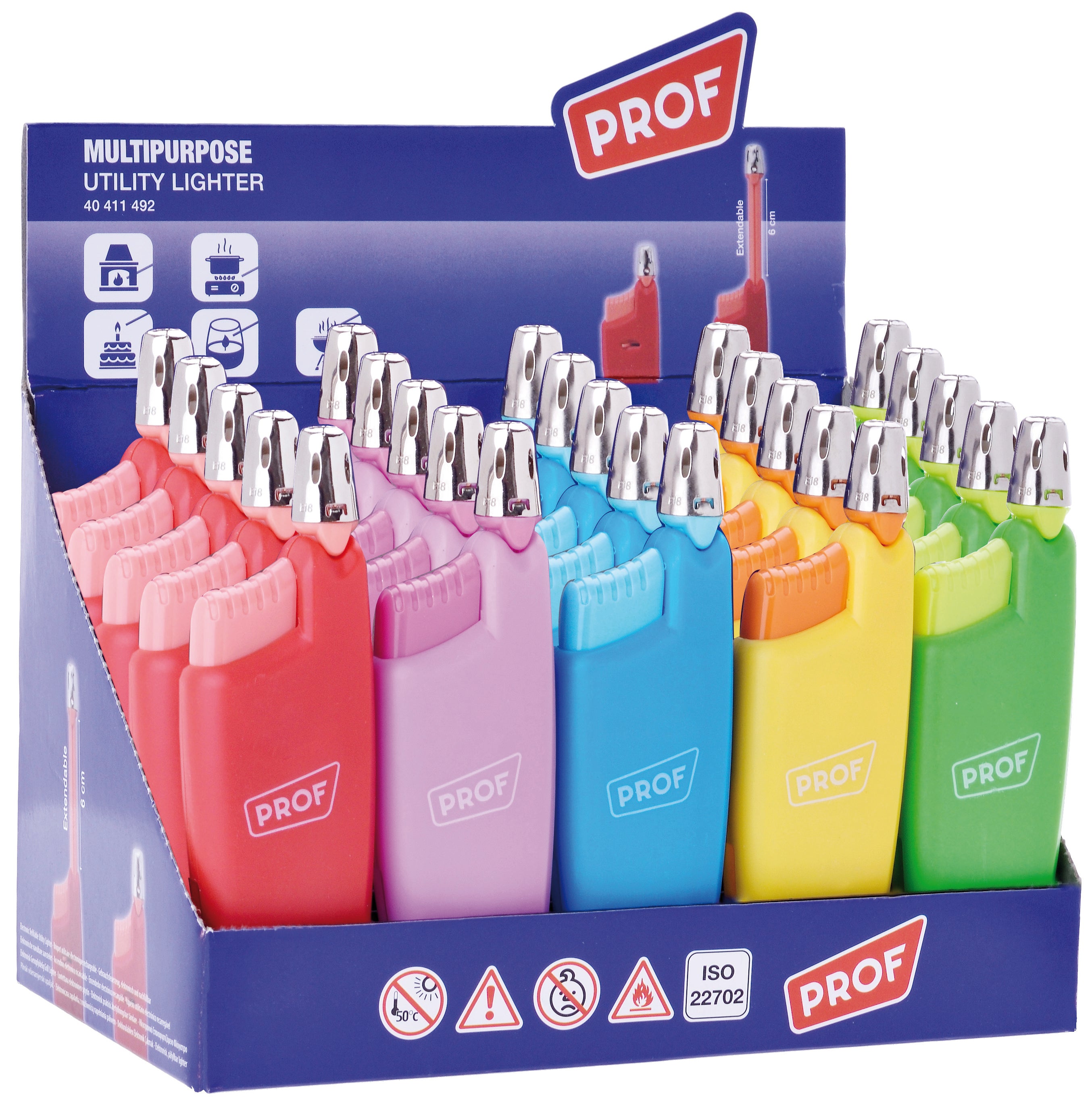 ACCENDIGAS ''KINGFISH TRENDY''  col. Assortiti 25.00 pz