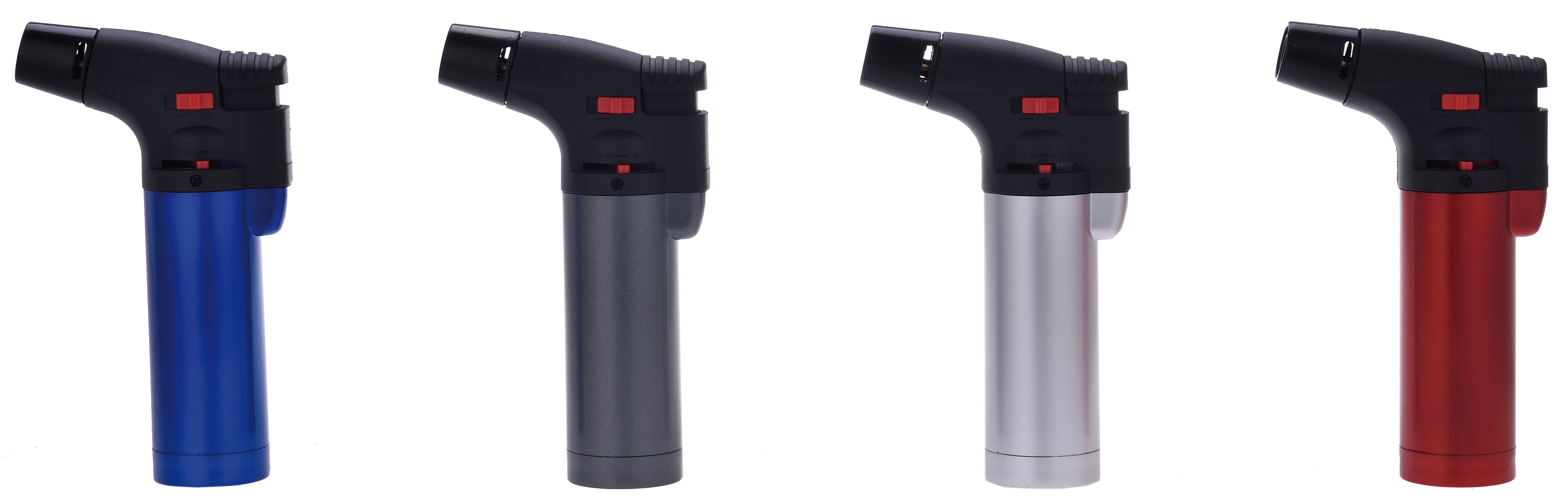 ACCENDINO RUBBER METAL FIAMMA BLU Col. Metallici assortiti 12.00 pz