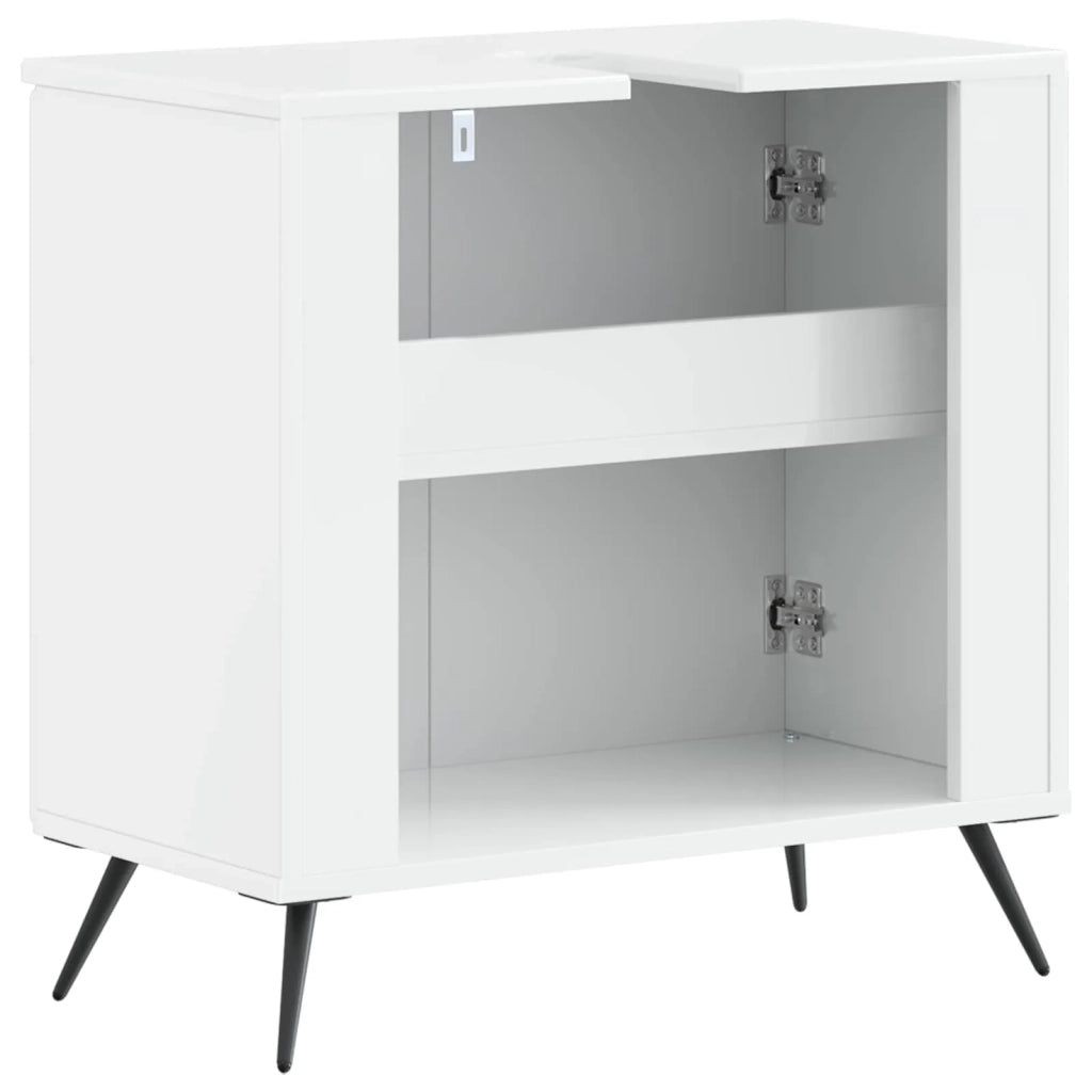 Armadio per Lavabo da Bagno BREDA Bianco Lucido 897449