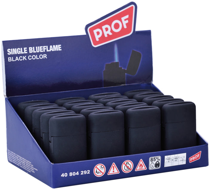 ACCENDINO FIAMMA BLU BLACK JETFLAME  col. Nero 20.00 pz