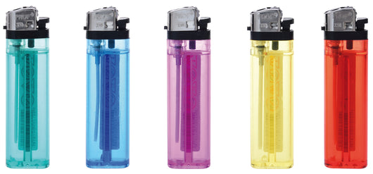 ACCENDINO TRASPARENTE AS208  col. Assortiti 50.00 pz