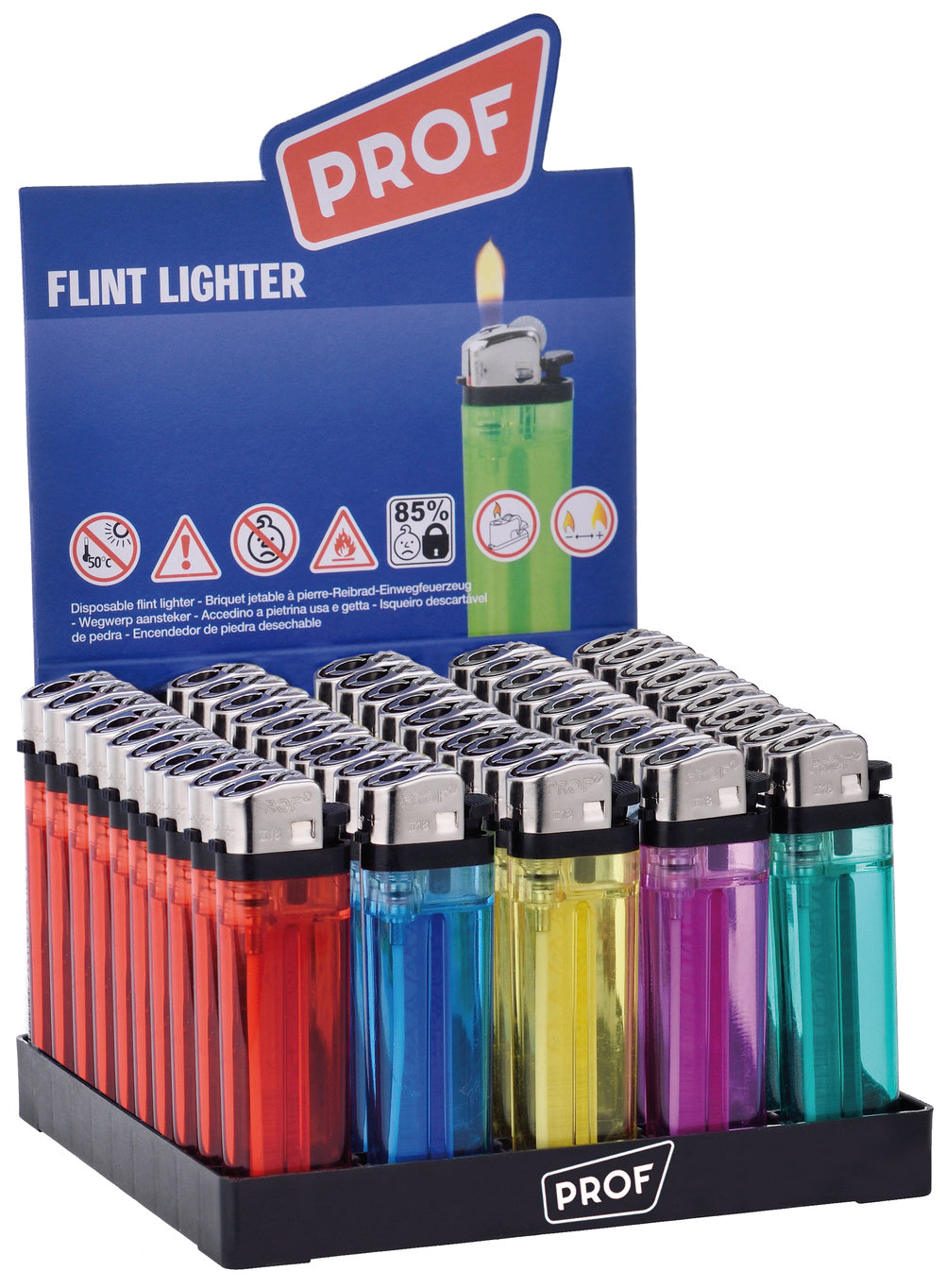 ACCENDINO TRASPARENTE AS208  col. Assortiti 50.00 pz