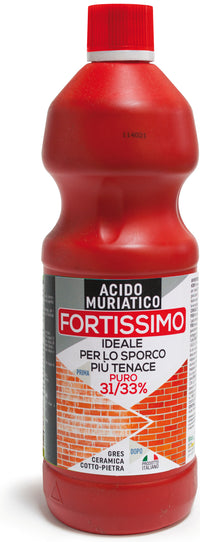 ACIDO CLORIDRICO MURIATICO 33%  lt. 1 12.00 pz
