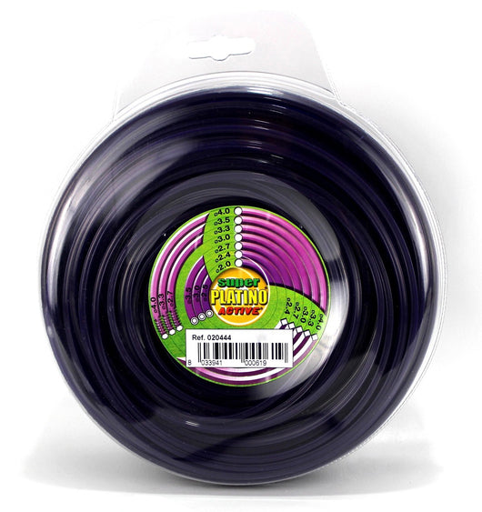 Active FILO QUADRATO PER DECESPUGLIATORE PLATINO Col. Viola  mm. 3,0x15 mt. (gr. 134)