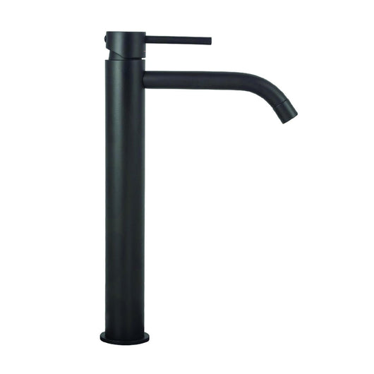 RUBINETTO MISCELATORE MONOCOMANDO LAVABO PROLUNGATO NERO OPACO SERIE LIGHT - 3/8 - SENZA PILETTA - NERO OPACO  - PAF