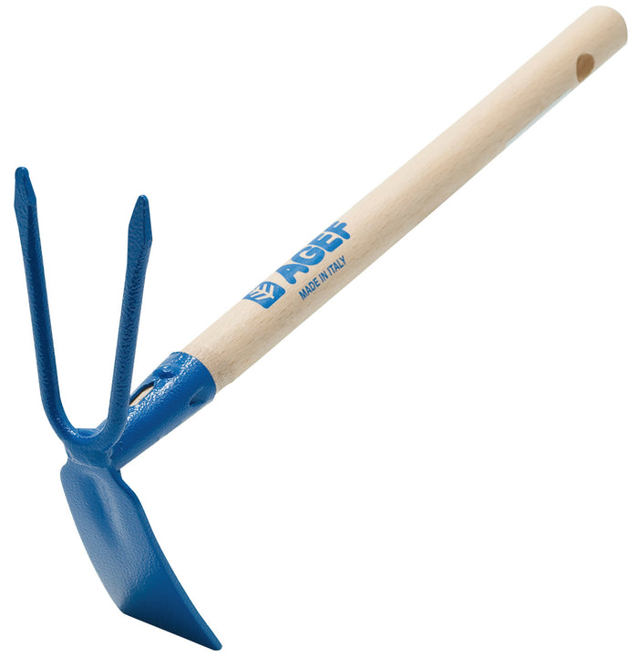 Agef ZAPPETTA QUADRO-BIDENTE con manico cm. 30